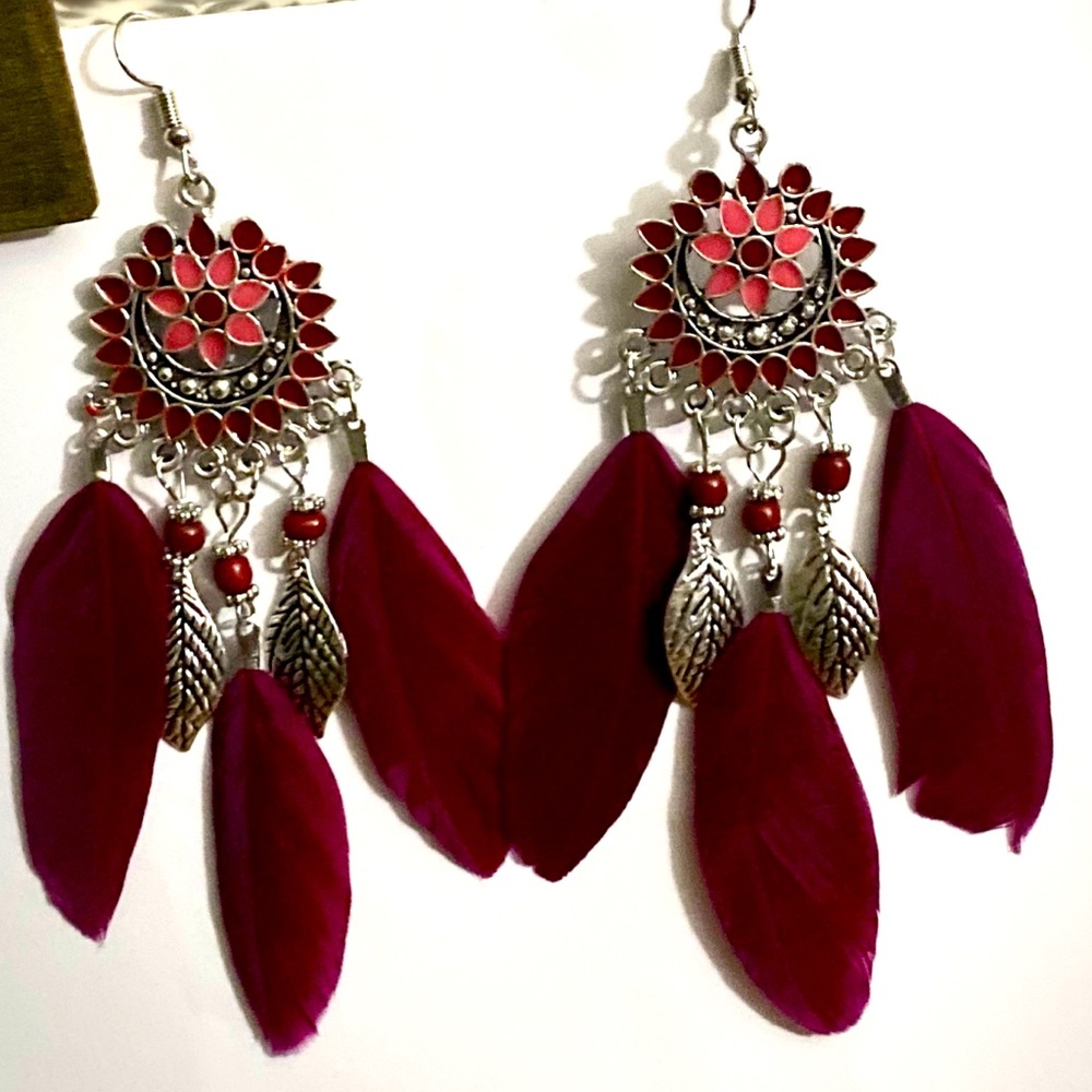 Feather Bohemian Earrings
